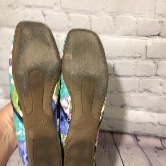 Sam & Libby navy floral flats size 6 1/2 - Picture 7 of 8